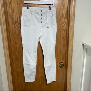 High-rise skinny jeans